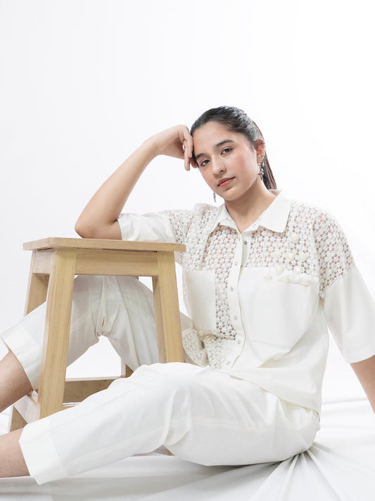 Lace In Light Coord Set-EUPHORIA
