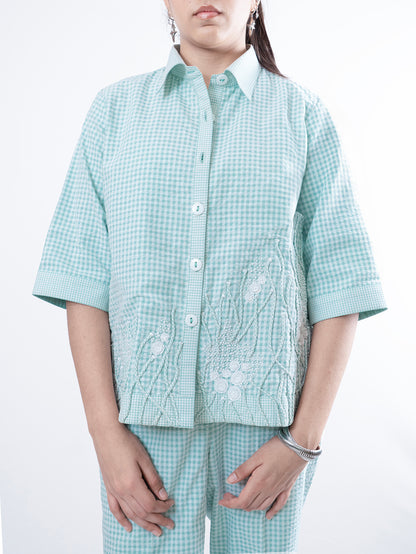 Mint To Be Checks Coord Set