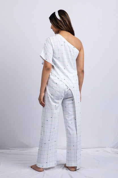 Ivory Checkers  Co-Ord TROUSER